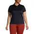 School Uniform Women's Plus Size Short Sleeve Active Pique Polo, Front