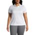 Women's Plus Size Short Sleeve Active Pique Polo, Front