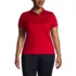 School Uniform Women's Plus Size Short Sleeve Active Pique Polo, Front