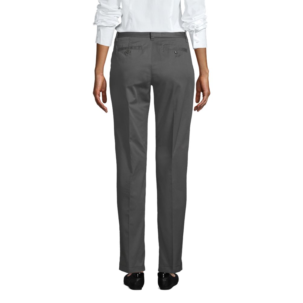 Women's Plain Front Blend Chino Pants