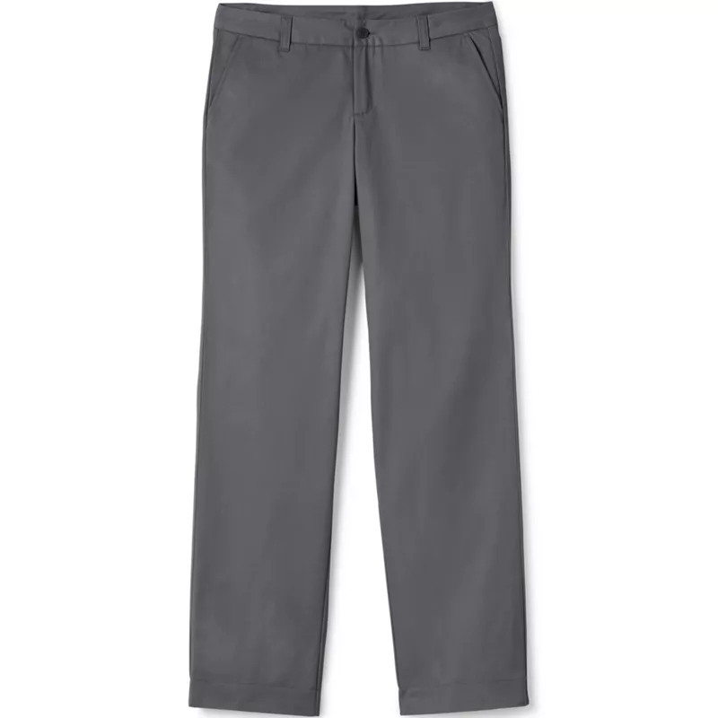 Women's Plus Plain Front Blend Chino Pants, Front