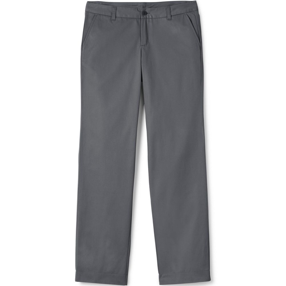 Women's Plain Front Blend Chino Pants