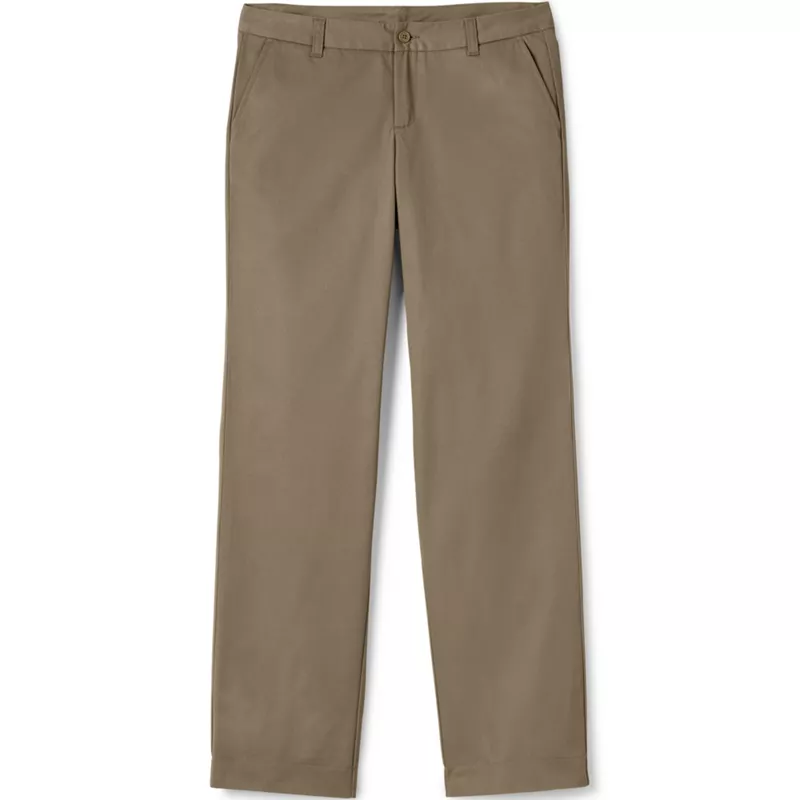 Women's Tall Plain Front Blend Chino Pants, Front