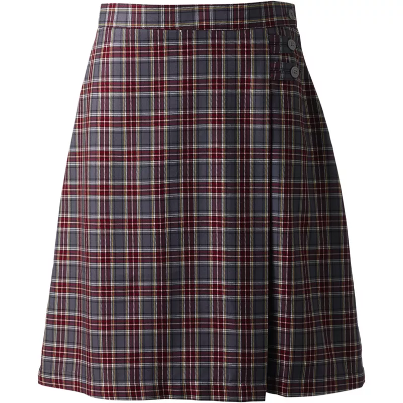 Women's Perfect Fit Plaid A-line Skirt , Front