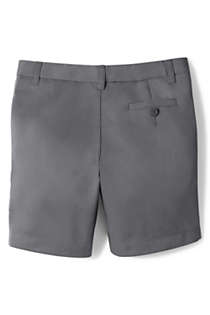 School Uniform Juniors Plain Front Blend Chino Shorts, Back