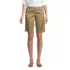 Women's Plain Front Blend Chino Shorts, Front