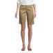 Women's Plain Front Blend Chino Shorts, Front