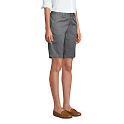 Women's Plain Front Blend Chino Shorts, alternative image