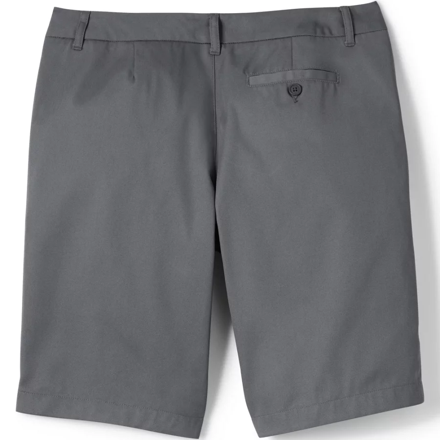 School Uniform Girls' Plain Front Blend Chino Shorts view 6