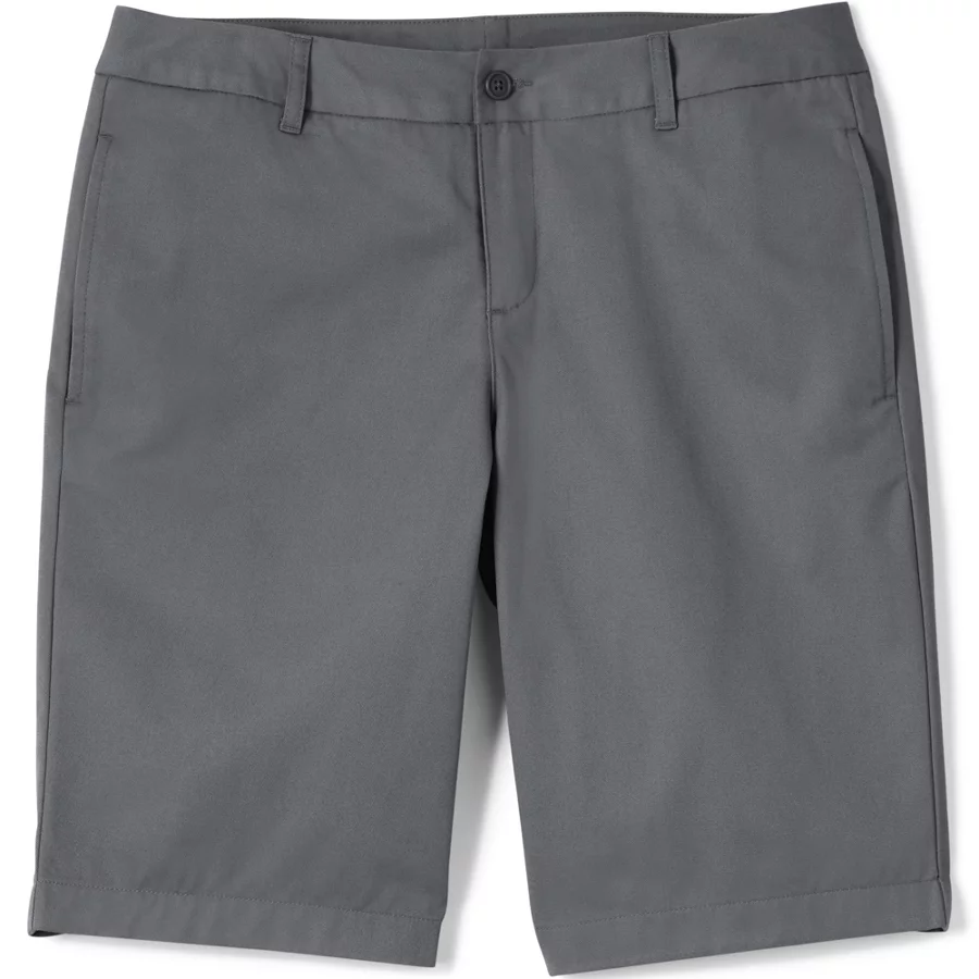 School Uniform Girls' Plain Front Blend Chino Shorts view 7