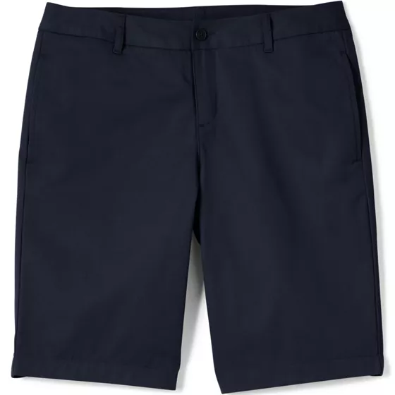 Women's Plain Front Blend Chino Shorts - primary