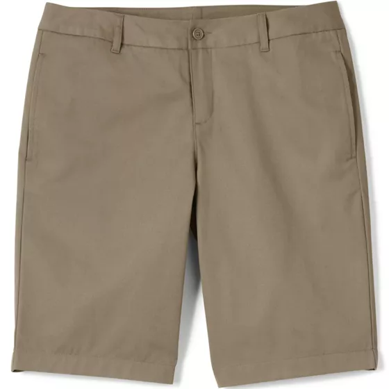 Women's Plus Size Plain Front Blend Chino Shorts - primary