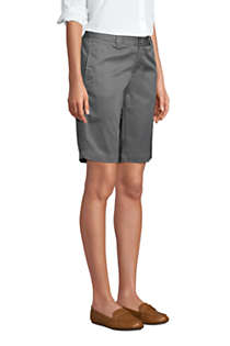 Women's Plain Front Blend Chino Shorts, alternative image