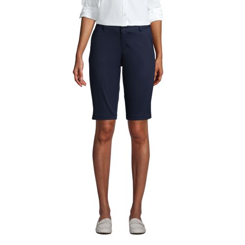 Women's Stretch Chino Bermuda Shorts | Lands' End