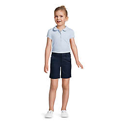 School Uniform Girls Short Sleeve Peter Pan Collar Polo Shirt, alternative image