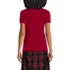 Women's Short Sleeve Peter Pan Collar Polo Shirt, Back