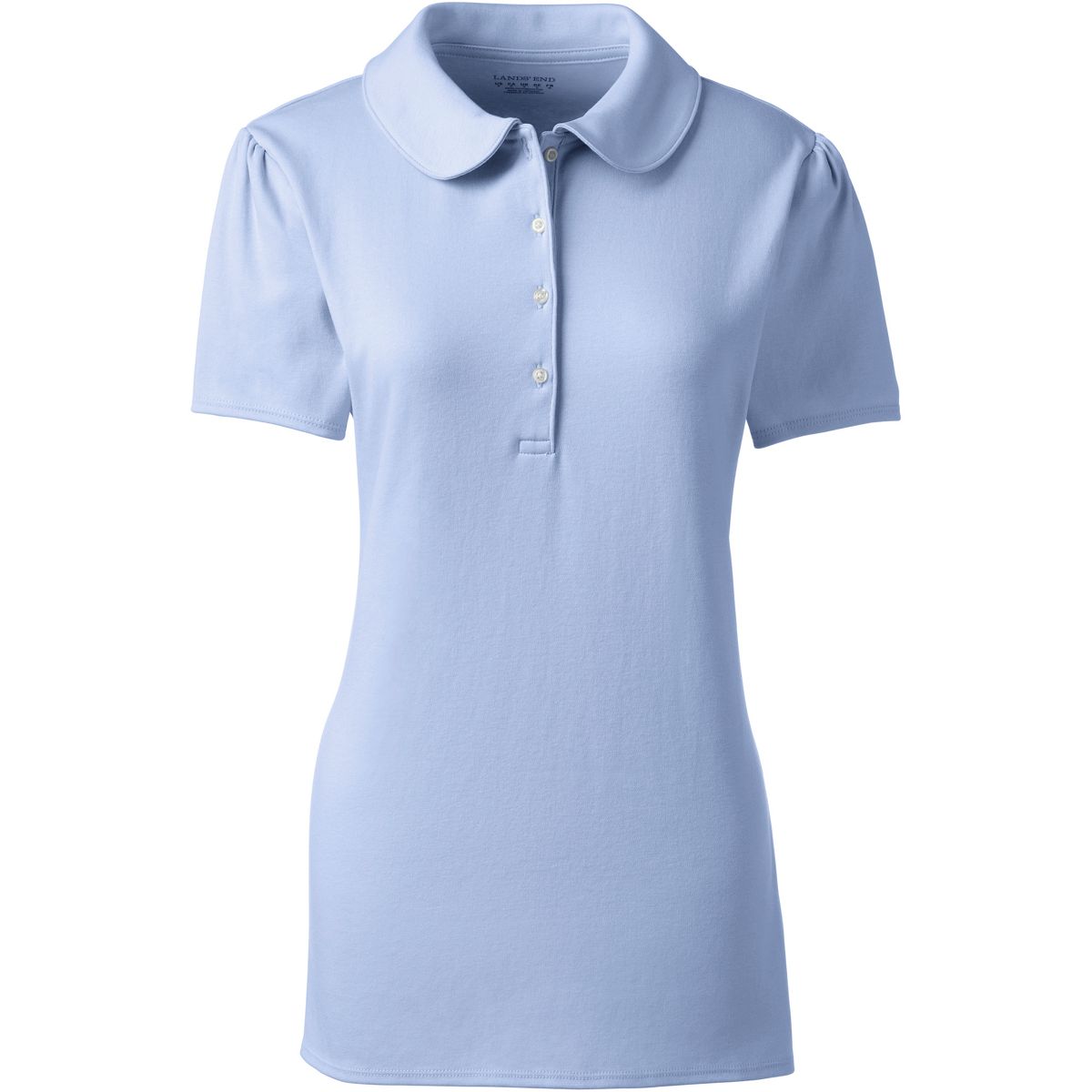 Women's Short Sleeve Peter Pan Collar Polo Shirt