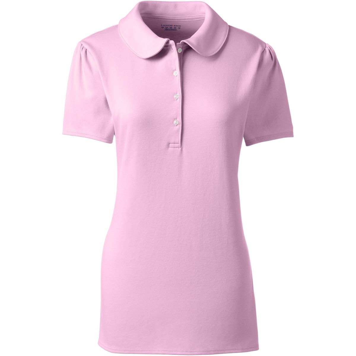 Women's Short Sleeve Peter Pan Collar Polo Shirt