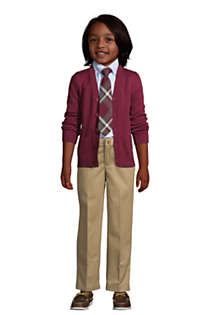 Boys Iron Knee Blend Plain Front Chino Pants, alternative image