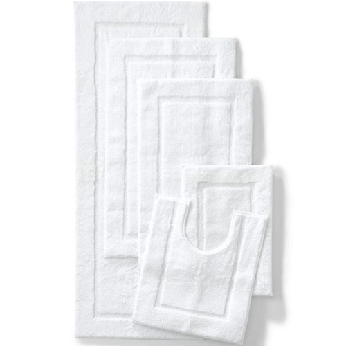 Lands' End School Uniform Premium Supima Cotton Non-skid Small Bath Rug  16x23 