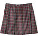 School Uniform Custom Women's Plaid Box Pleat Skirt Above Knee, Front