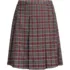 School Uniform Custom Women's Plaid Box Pleat Skirt Above Knee, Front