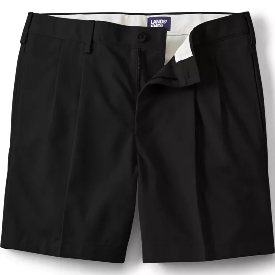 Men's No Iron 6" Pleated Front Chino Short - primary