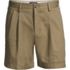 Men's No Iron 6" Pleated Front Chino Short, Front