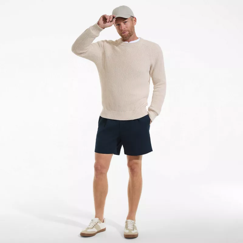 Men's No Iron 6" Pleated Front Chino Short, alternative image