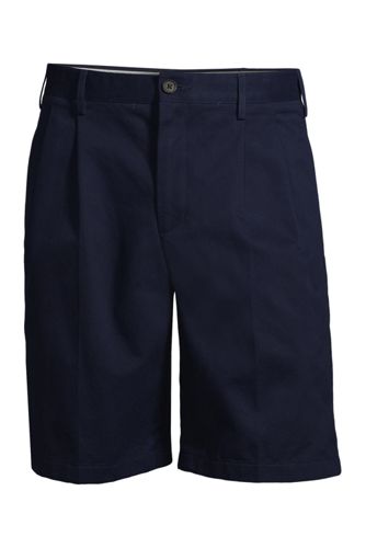 pleated chino shorts