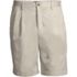Men's No Iron 9" Pleated Front Chino Short, Front