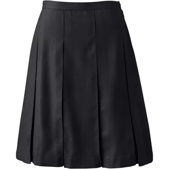 Women's Plus Size Box Pleat Skirt Top of Knee - primary