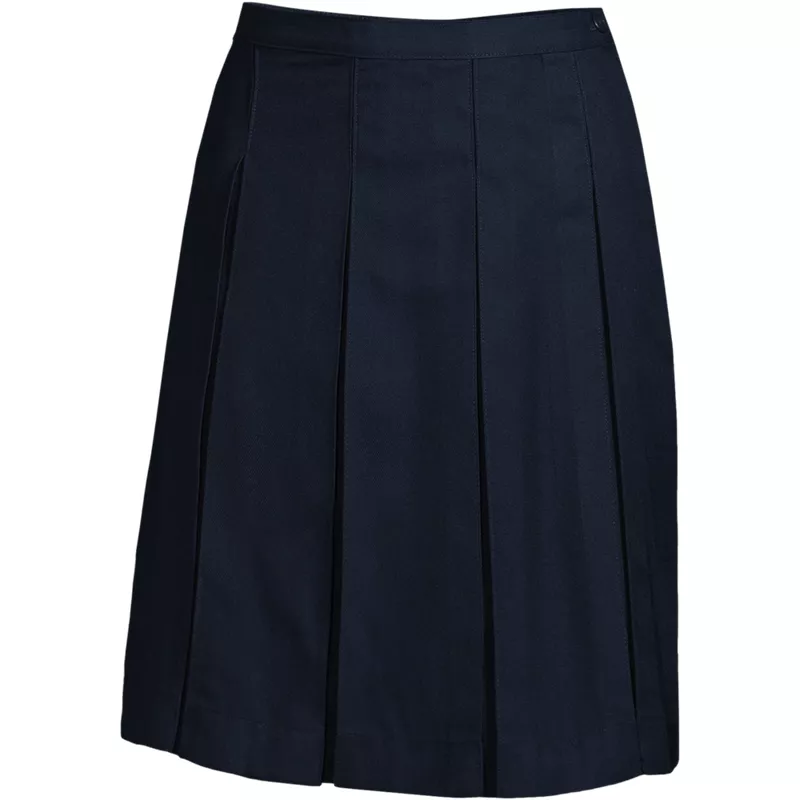 Women's Tall Box Pleat Skirt Top of Knee, Front
