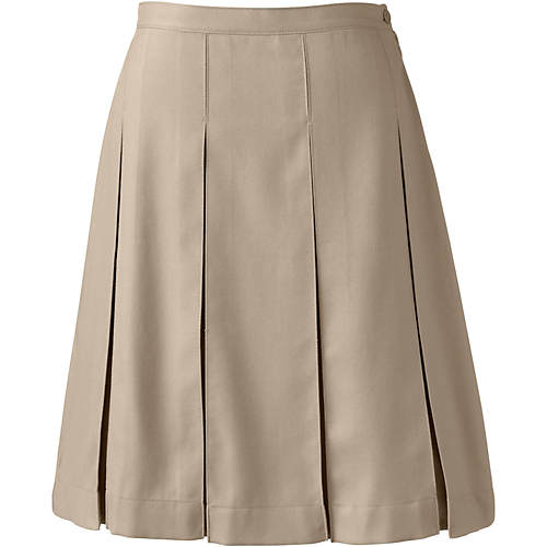 Knee Length Box Pleat Skirts