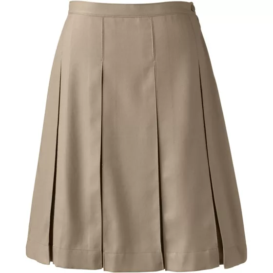 School Uniform Girls Box Pleat Skirt Top of Knee - primary