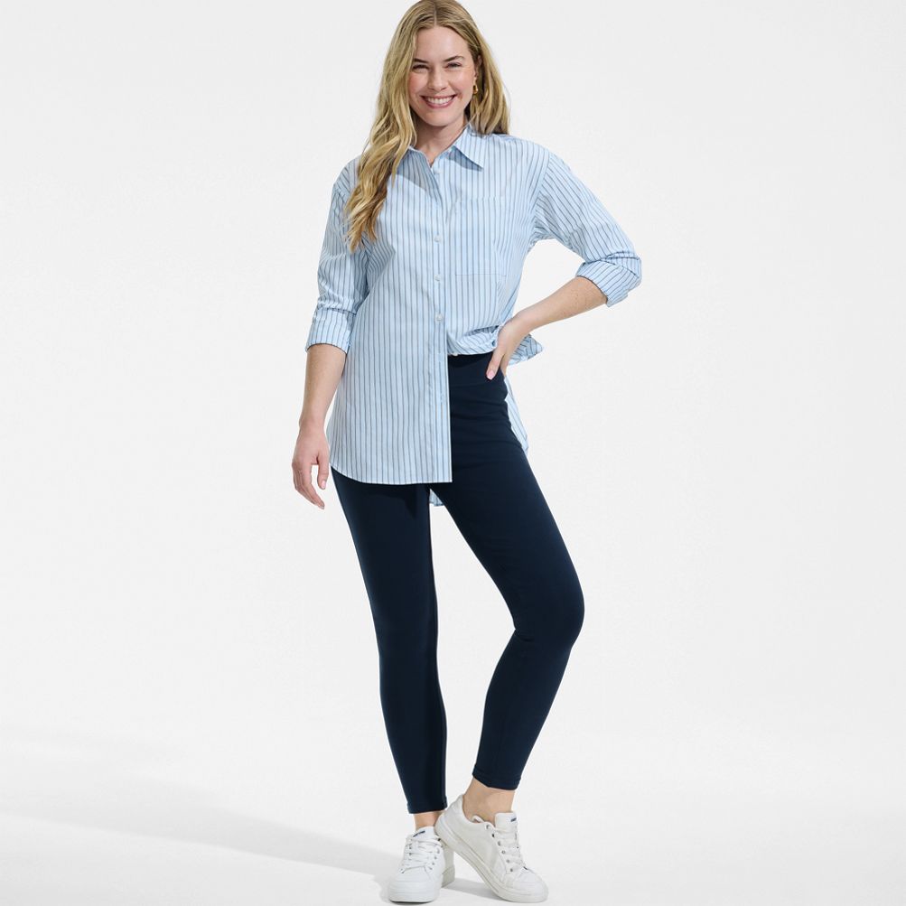 Women's Starfish Mid Rise Knit Leggings | Lands' End