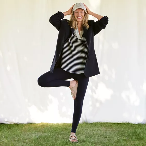 Women's Starfish Mid Rise Knit Leggings - primary