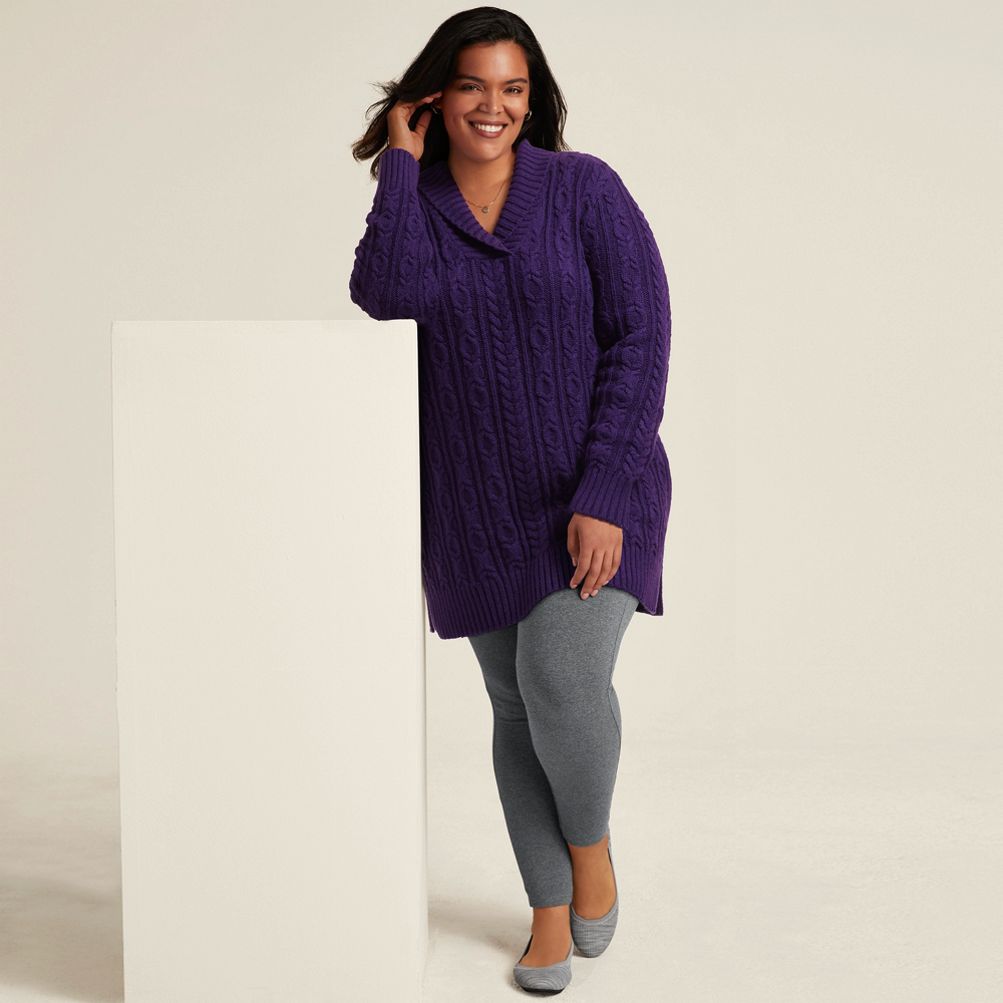 Women's Plus Size Starfish Mid Rise Knit | Lands' End