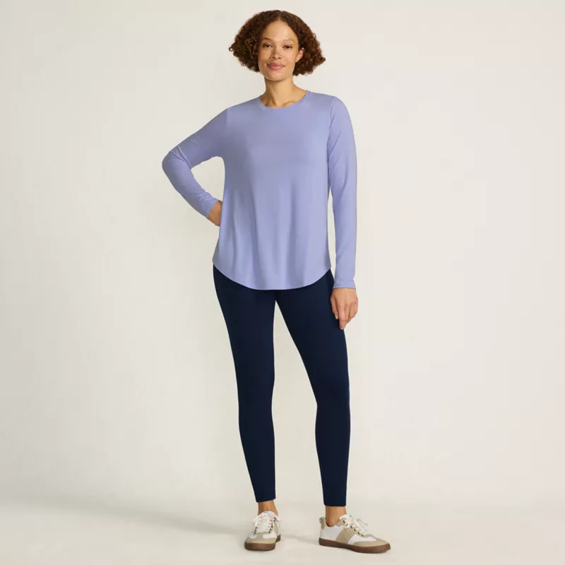 Women's Plus Size Starfish Mid Rise Knit Leggings, alternative image