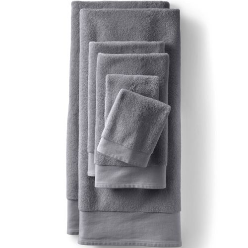 Charisma Luxury Towels, 4 Piece Set 2 Hand Towels and 2 Wash Cloths,  Gunmetal Grey