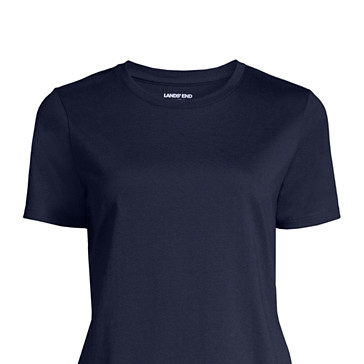 Le T-Shirt Supima à Manches Courtes, Femme Stature Standard image number 7