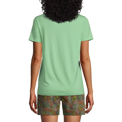Le T-Shirt Supima à Manches Courtes, Femme Stature Standard image number 1