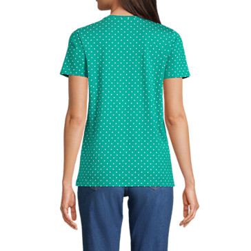 Le T-Shirt Supima à Manches Courtes, Femme Stature Standard image number 1