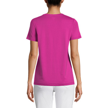 Le T-Shirt Supima à Manches Courtes, Femme Stature Standard image number 1