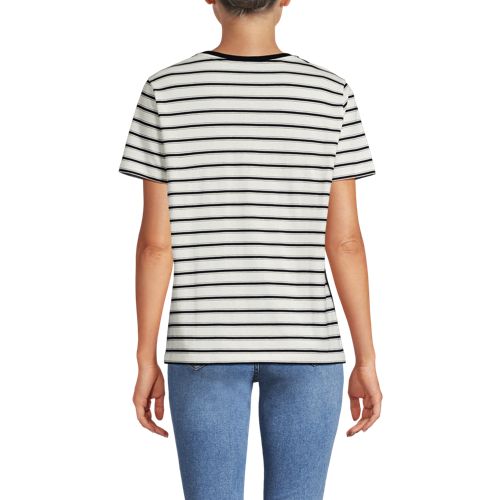 Ivory/Radiant Navy Rail Stripe
