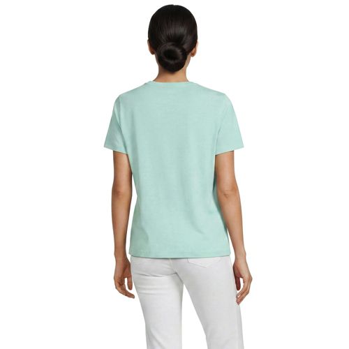  Lands' End Supima Kurzarm-shirt Mit Rundem Ausschnitt, Damen, Größe:32-34 Regular, Blau, Baumwolle, By Lands' End 