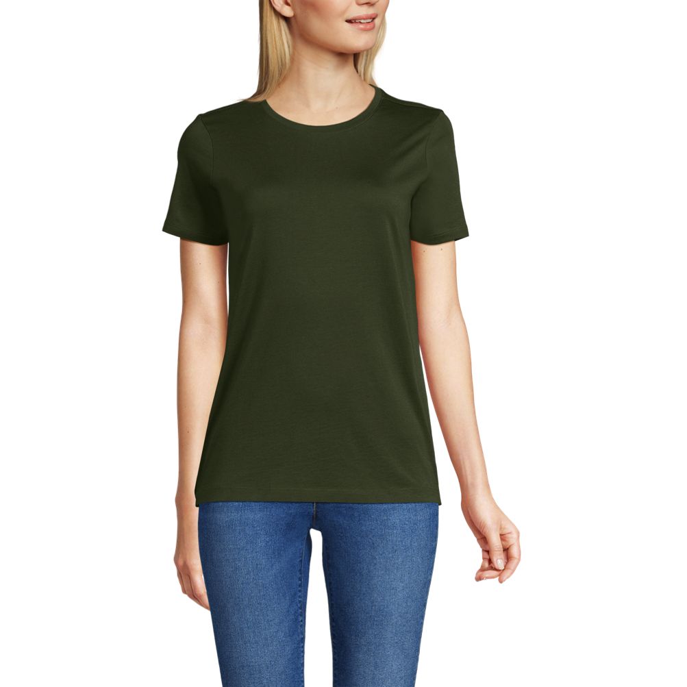 Supima Cotton Crewneck T-Shirt | Lands' End