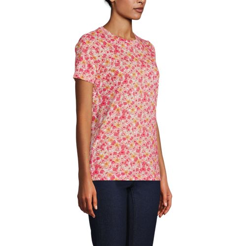 Le T-Shirt Supima à Manches Courtes, Femme Stature Standard image number 2