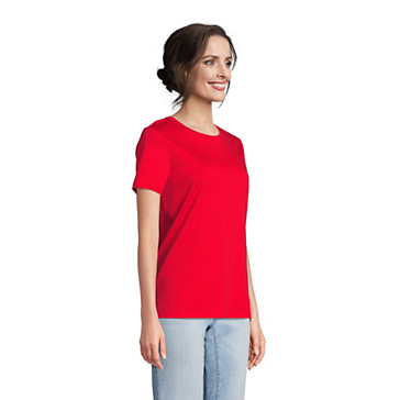 Le T-Shirt Supima à Manches Courtes, Femme Stature Standard image number 2