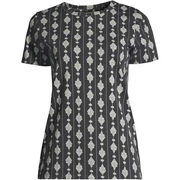 Supima Kurzarm-Shirt mit rundem Ausschnitt für Damen image number 4